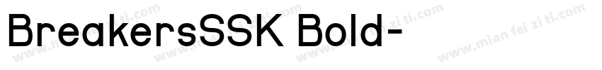 BreakersSSK Bold字体转换